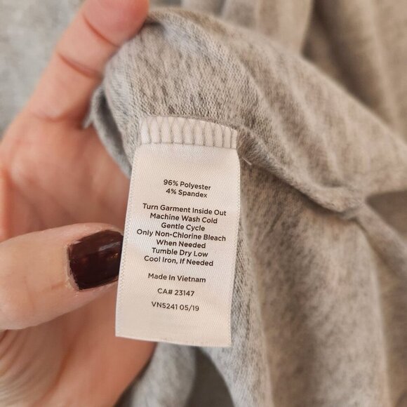 Talbots Lightweight Grey Sweater Wardrobe Basic Office Women's L - Picture 6 of 6